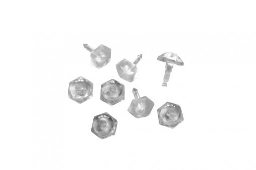 GARDINIA Faltenstecker - 50 Stück - Glasklar