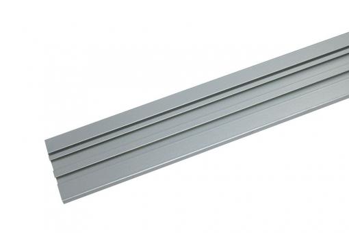GARDINIA Aluminium-Vorhangschiene - 2-läufig - 150 cm - Aluminium
