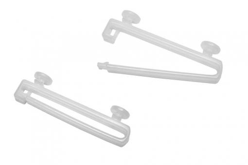 GARDINIA Schlaufengleiter - 5 cm - für Aluminium-Vorhangschiene - 10 Stück - Weiß