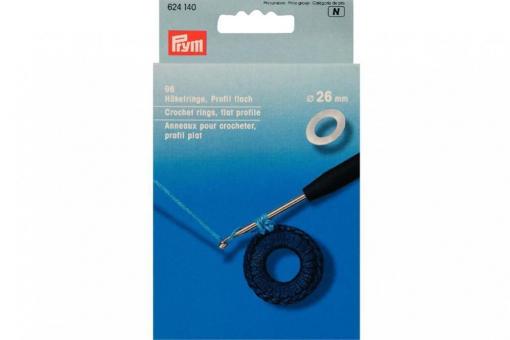 Häkelringe Prym - flach 26 mm Weiß KST