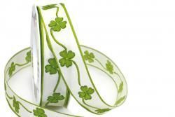 Kleeblatt-Band mit Draht 25 mm - 20 m Rolle