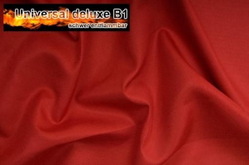 Universal Stoff deluxe B1 - schwer entflammbar - Kirsch - 1,0 Meter