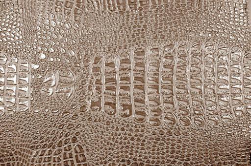 Krokodilleder-Imitat - Metallic