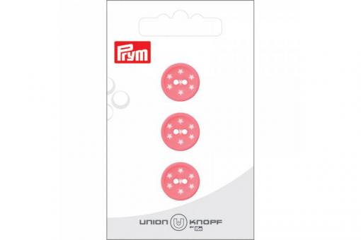 Knöpfe - Sterne - Rosa