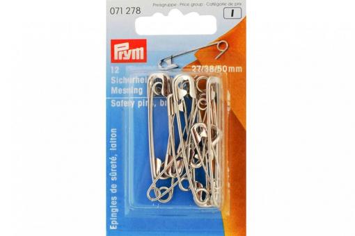 Sicherheitsnadeln - Gold Messing - 12 Stück