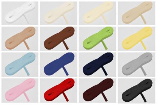Farbtafel mit Schrägbändern in verschiedenen Farben