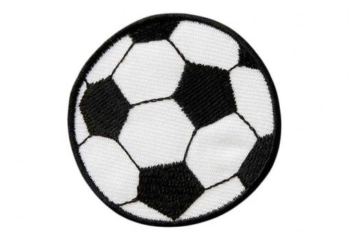 Applikation - Fußball schwarz/weiss
