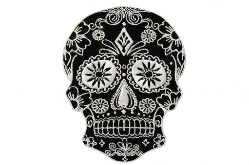 Applikation - Totenkopf schwarz