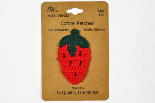 Häkelpatch - Erdbeere