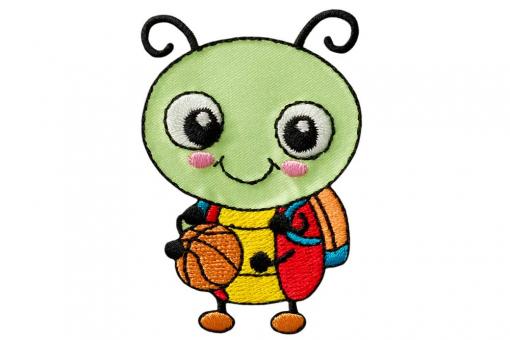 Applikation - Sportlicher Marienkäfer