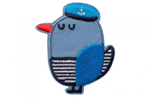 Applikation - Möwe - Blau