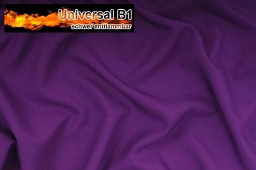 Universal Stoff B1 - schwer entflammbar - Lila - 1,0 Meter