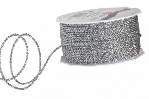 Silberkordel 2 mm - 50 m Rolle