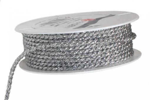 Silberkordel 4 mm - 2 5m Rolle
