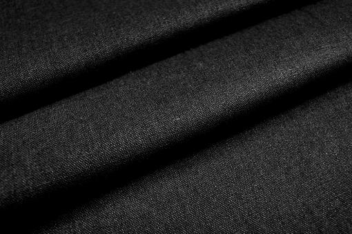 Leinenmix Recycling - Schwarz - 2,0 Meter