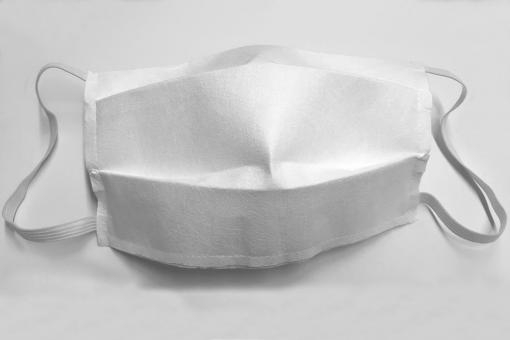 Kochfeste Mundschutz-Maske in Weiß