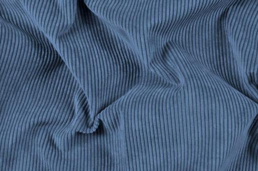 Möbel-Cordstoff deluxe - British Feeling - Blau