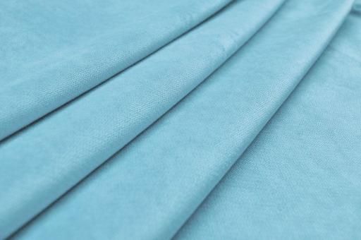 Möbelstoff deluxe - Mille Fleur - Uni Jeansblau