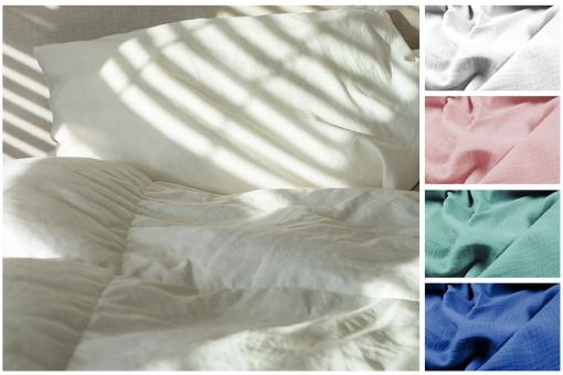 Bettwäschestoffe in verschiedenen Farben