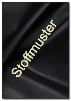 Stoffmuster: Kunstleder - Standard - Schwarz