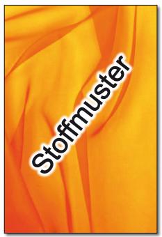 Stoffmuster: Voile - permanent schwer entflammbar - 300 cm - Orange