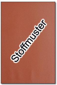 Stoffmuster: Kunstleder - Saniproofed für Arztpraxen u. Co - Mittelbraun