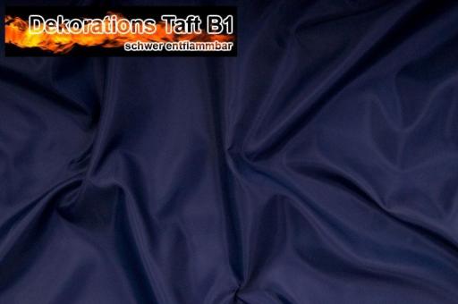 Dekorations Taft B1 - schwer entflammbar - Nachtblau - 2,0 Meter