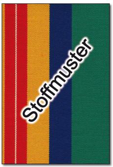 Stoffmuster: Outdoor-Stoff Palma - Streifen - 45 cm - Gelb/Rot/Blau/Grau