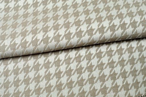 Outdoor-Jacquard Dralon® - Hahnentritt - Taupe