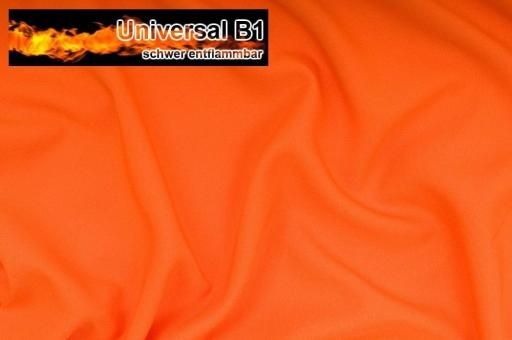 Universal Stoff B1 - schwer entflammbar Orange