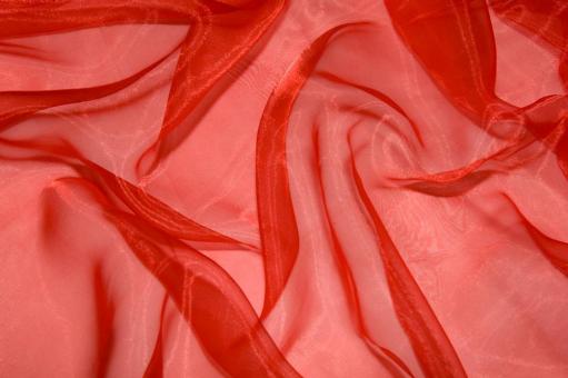 Organza Stoff - Kirsch - 4,0 Meter