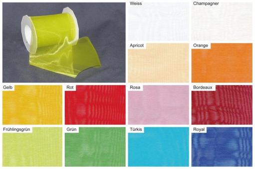 Organzaband 112 mm - 25 m Rolle