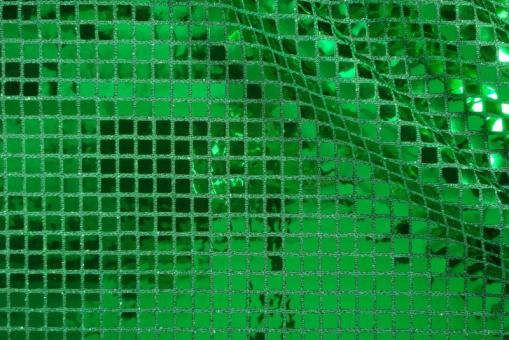 Paillettenstoff Quadro - Grün