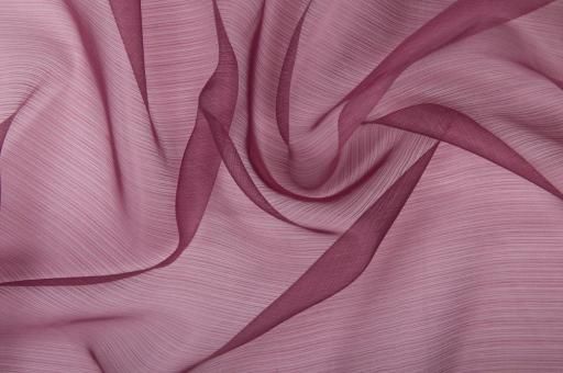 Voile feine Streifen - 150 cm - Aubergine - 4,0 Meter