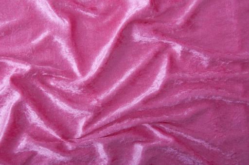 Pannesamt Stoff - Pink - 3,0 Meter