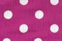 Stoffband Punkte mit Drahtkante 40mm - 20m Rolle