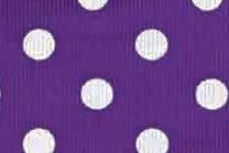 Stoffband Punkte mit Drahtkante 40mm - 20m Rolle