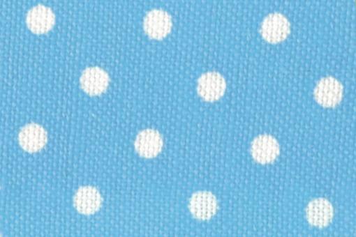 Patchwork-Stoff Basic - Kleine Punkte - Hellblau/Weiß