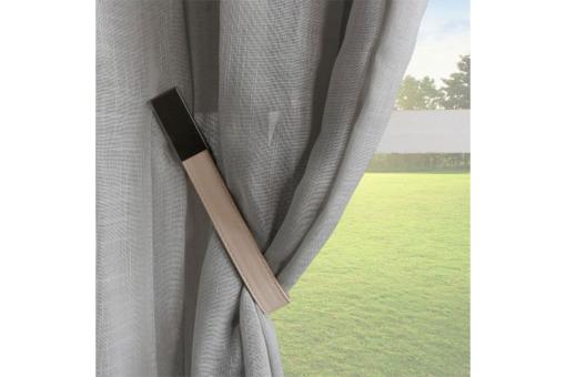 Raffhalter Kunstleder - magnetisch - Creme