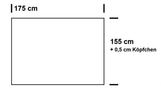 Fertig-Gardine linke Seite - Fleurs Classiques - a: 175 x b: 155 cm - Hellblau
