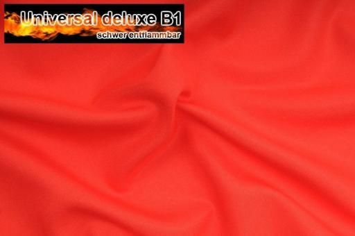 Universal Stoff deluxe B1 - schwer entflammbar - Rot - 1,0 Meter
