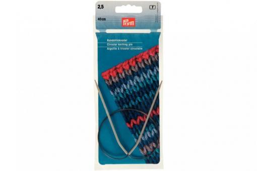 Rundstricknadeln Prym 40 cm - 2,5 mm Grau ALU