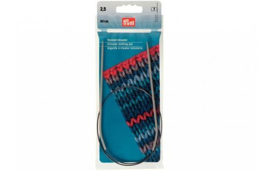 Rundstricknadeln Prym 60 cm - 2,5 mm Grau ALU