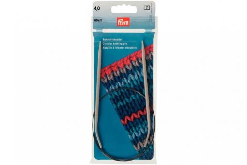 Rundstricknadeln Prym 60 cm - 4,0 mm Grau ALU