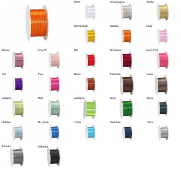 Satinband 6 mm - 25 m-Rolle