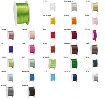 Satinband 10 mm - 25 m-Rolle