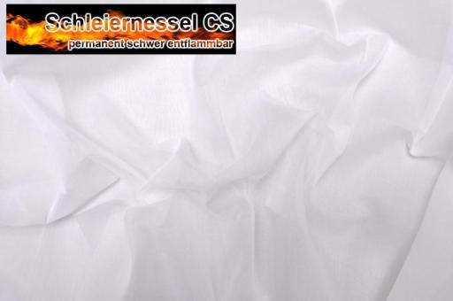 Schleiernessel - Trevira CS - 310 cm - Weiß - 3,0 Meter