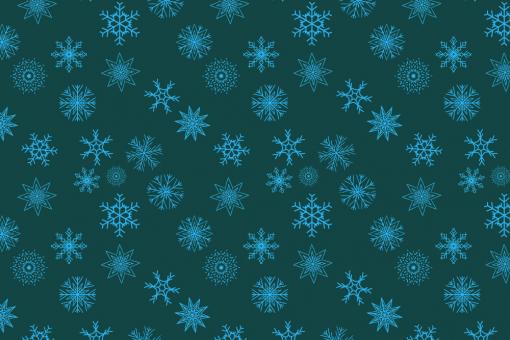 Wärmevorhang-Stoff - Schneekristalle