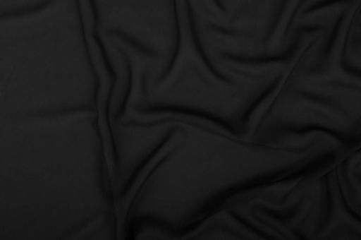 Chiffon Stoff - Schwarz - 1,0 Meter