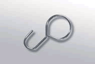 20x Seilhaken Metall - vermessingt